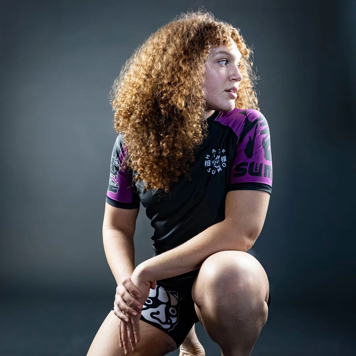 Rashguard Half Sumo Sugoi Ranked Roxa - Image 9