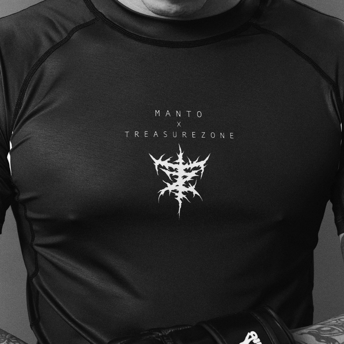 Rashguard Manto Treasure Zone mangas curtas preto - Image 5