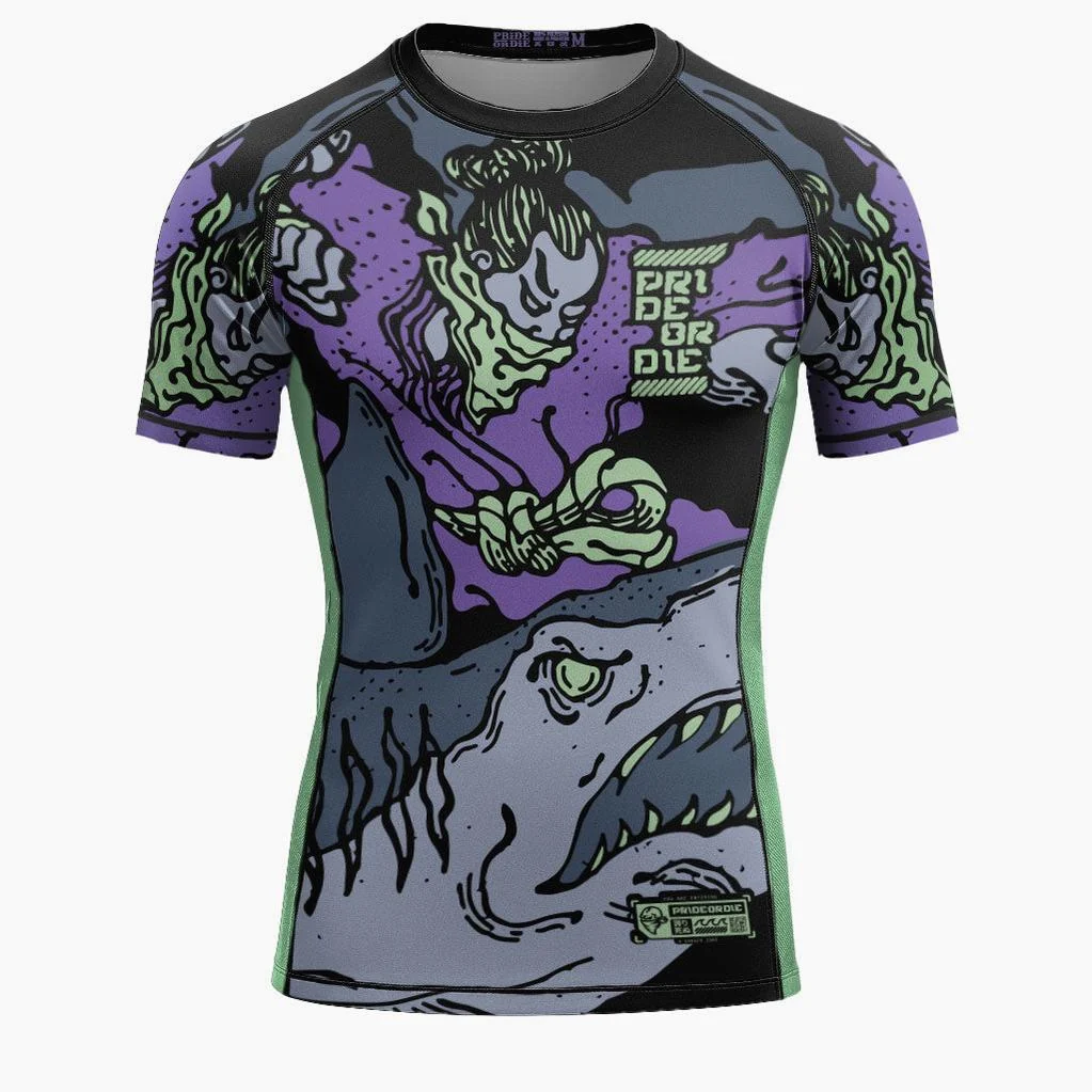 Rashguard Pride or Die Dangerous Water V2 mangas curtas