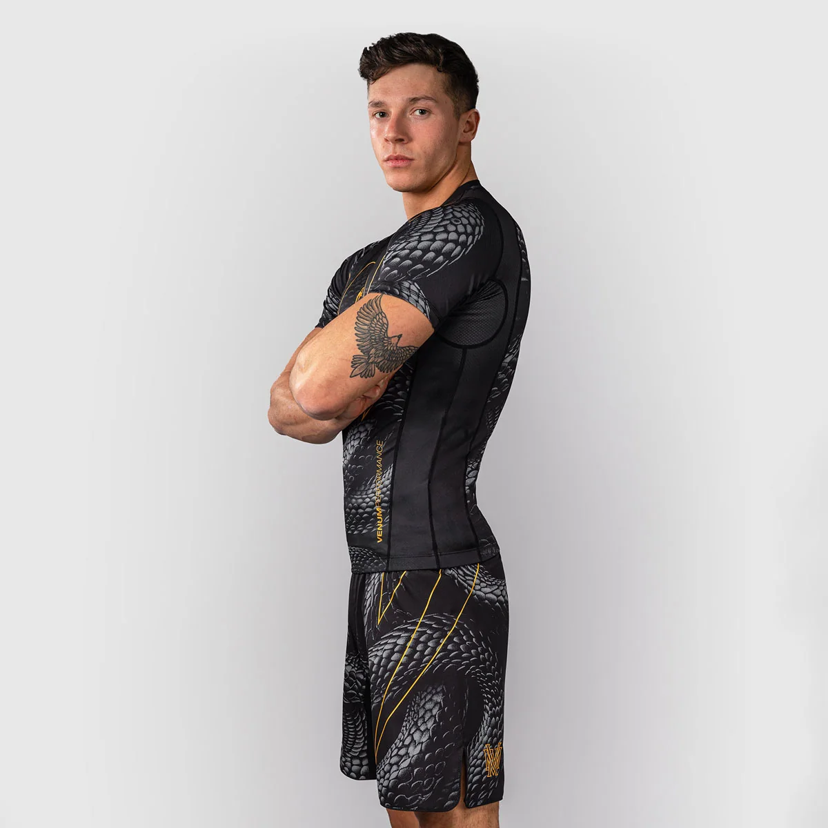 Rashguard Venum Matupa mangas curtas Preto-cinza - Image 4