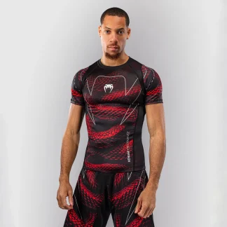 Rashguard Venum Matupa mangas curtas Preto-vermelho