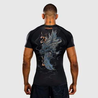 Rashguard Venum Thunder Dragon mangas curtas Preto