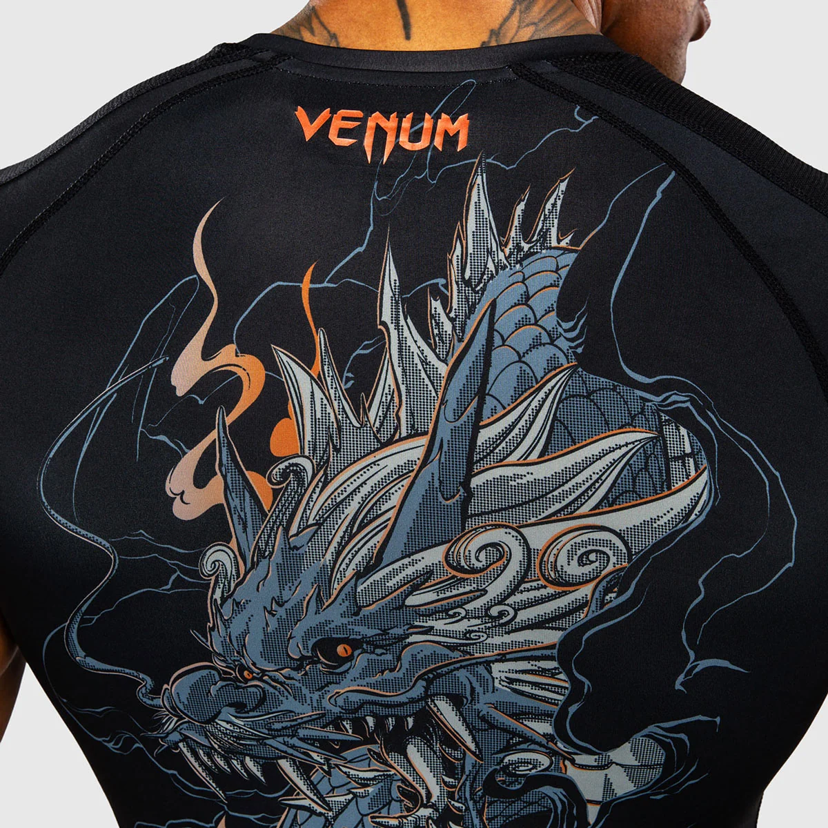 Rashguard Venum Thunder Dragon mangas curtas Preto - Image 9