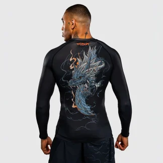 Rashguard Venum Thunder Dragon manga comprida Preto