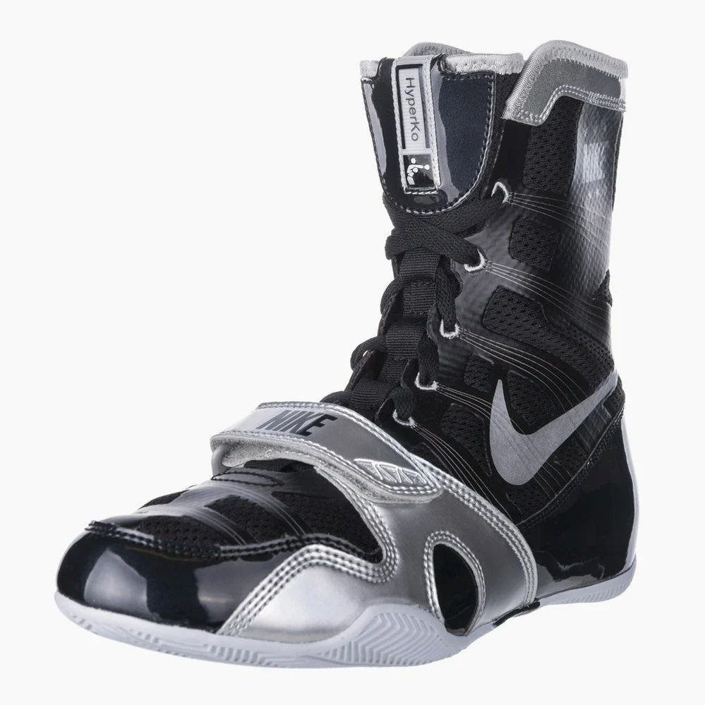 Sapatos de Boxe Nike Hyperko Preto-Prata - Image 5