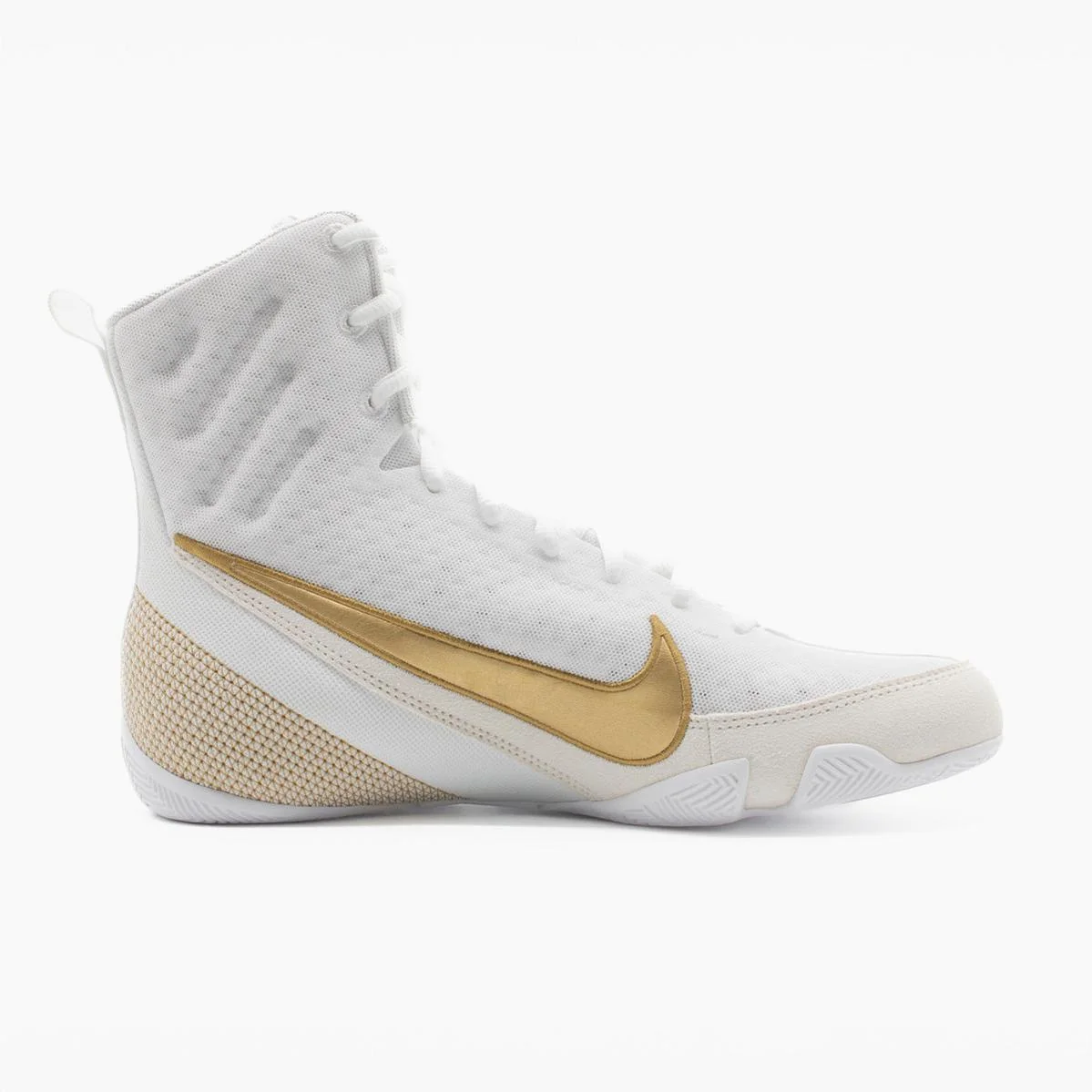 Sapatos de Boxe Nike Machomai 3 Branco-ouro - Image 5