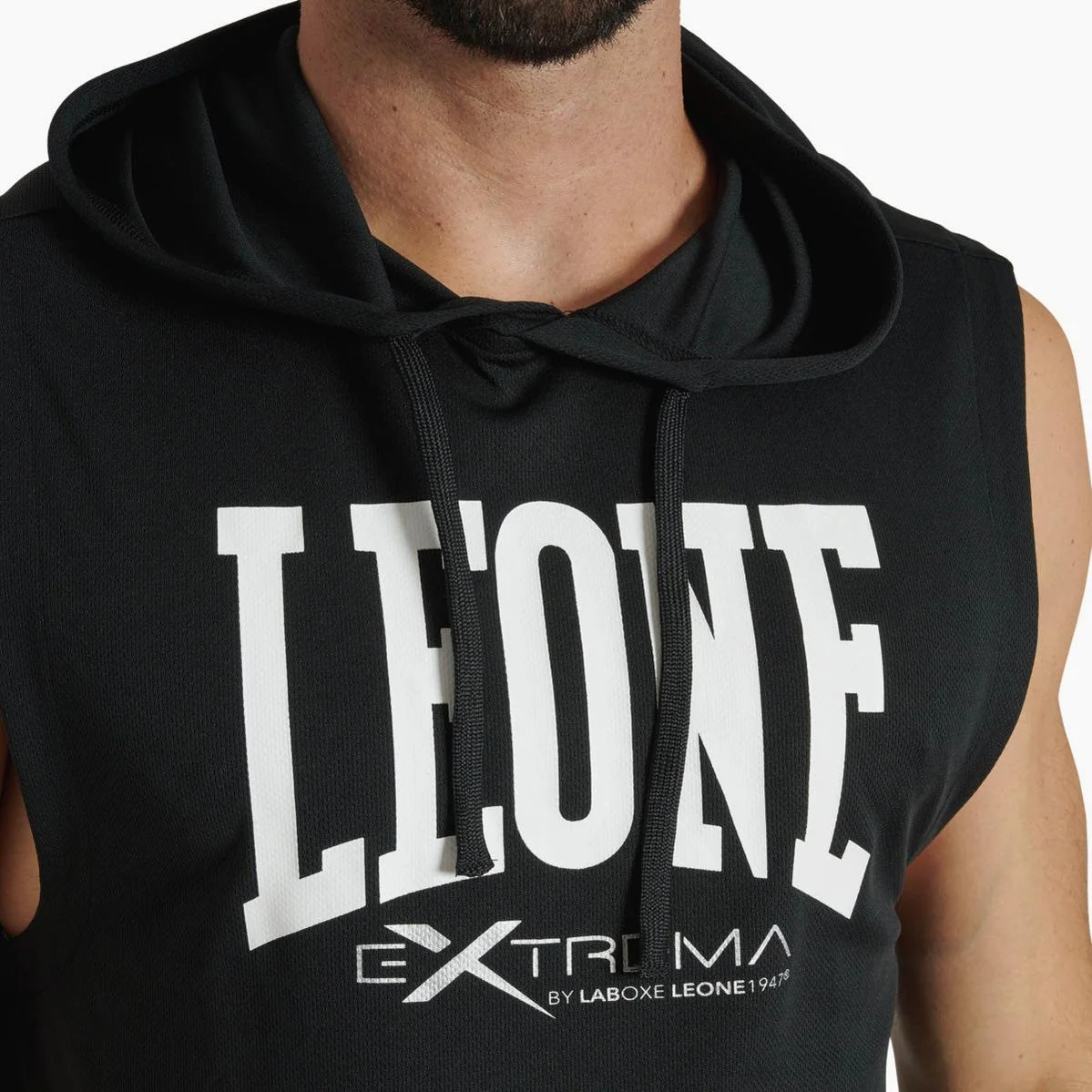 Colete com capuz Leone Logo ABX120 Preto - Image 4