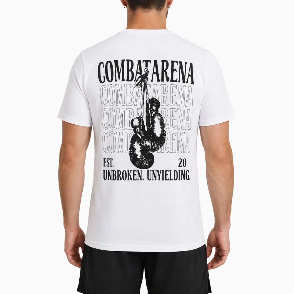 T-shirt Combat Arena Unbroken Branco - Image 2