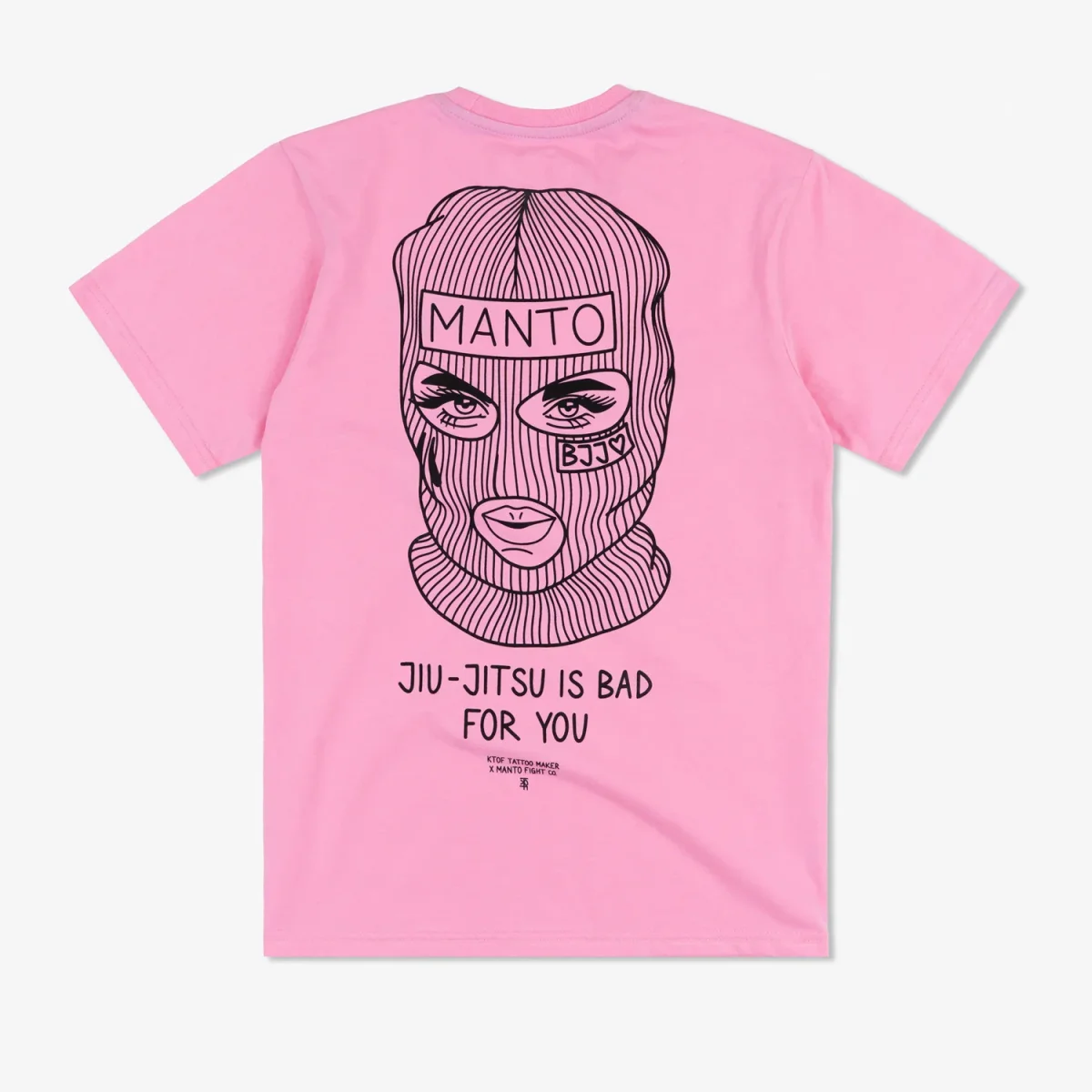 T-shirt Manto x KTOF Balaclava Rosa - Image 2