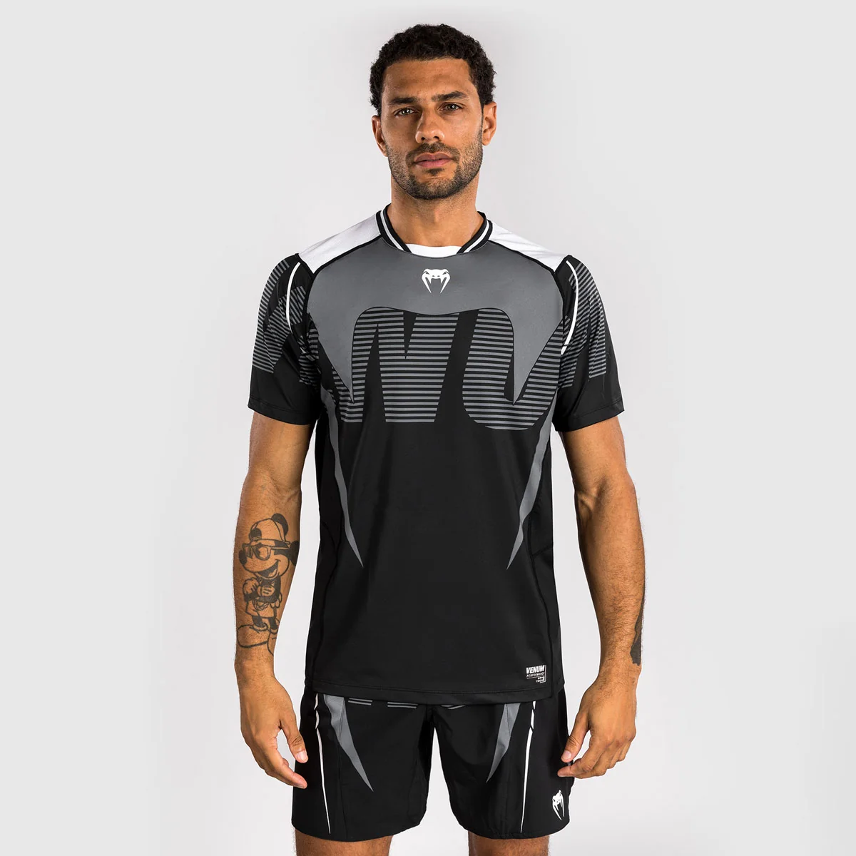 T-shirt Venum Adrenaline Dry Tech Preto-cinza - Image 2