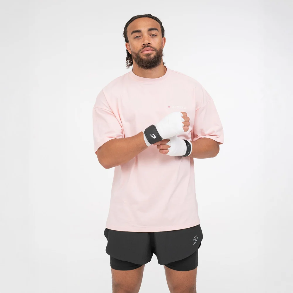 T-shirt Boxraw We Don't Play Boxing Oversize Rosa - Image 3