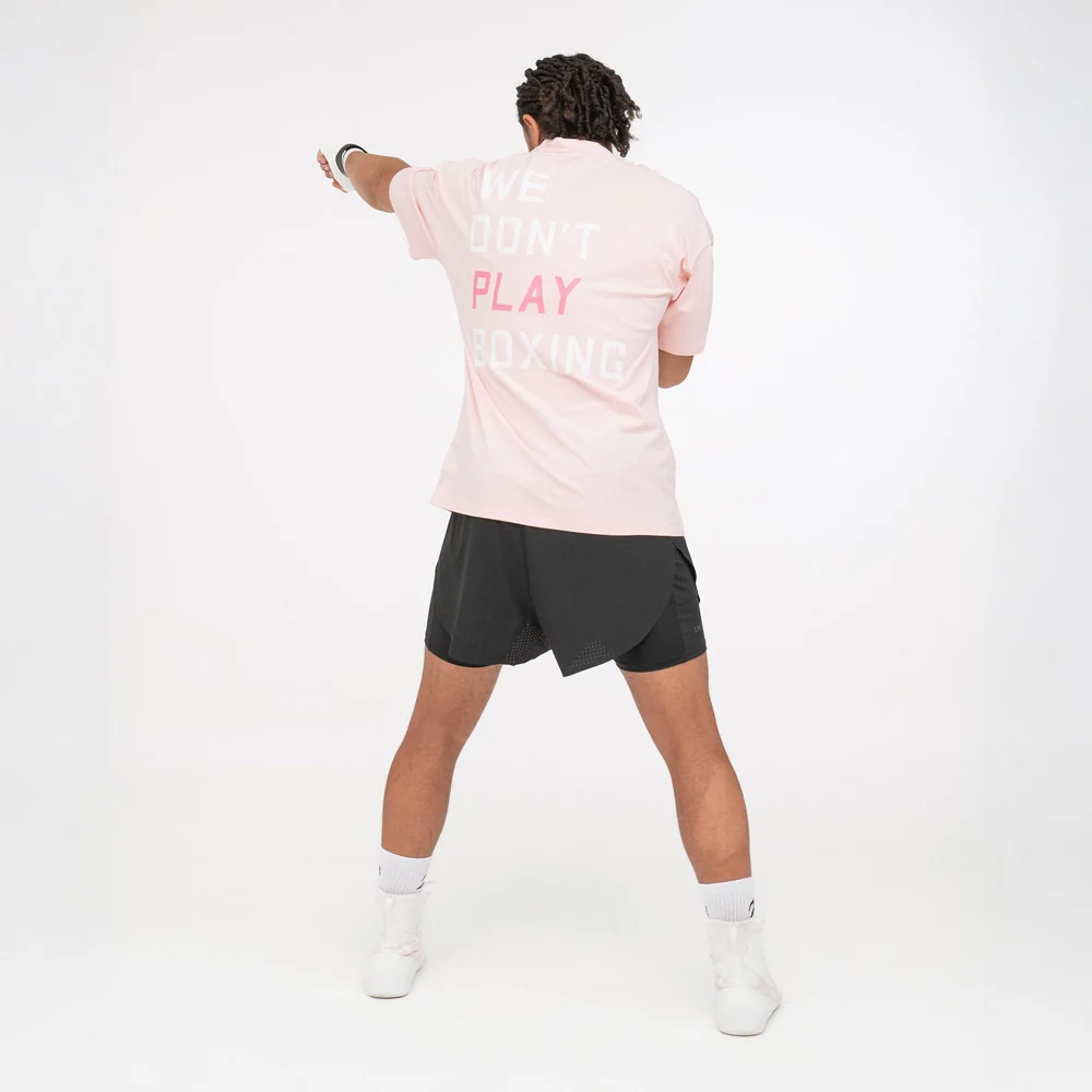 T-shirt Boxraw We Don't Play Boxing Oversize Rosa - Image 7
