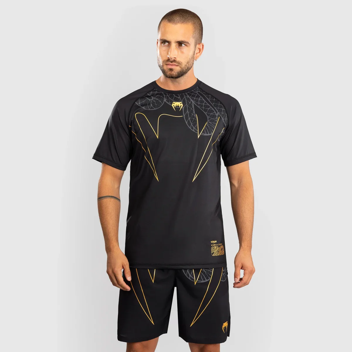 T-shirt Venum Serpenti Dry Tech Preto