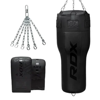 RDX Conjunto de saco de pancadas angular 3 em 1 com luvas