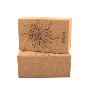 RDX D2 Cork Yoga Bloco Antiderrapante