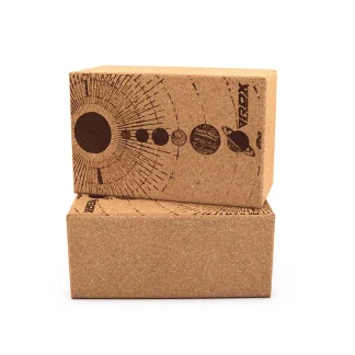 RDX D4 Cork Yoga Bloco Antiderrapante