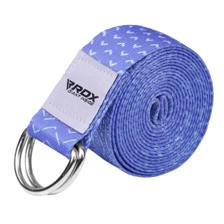 RDX F14 Correia De Yoga De Algodão Não Deslizante Com Fivela De Aço À Prova De Ferrugem D-Ring