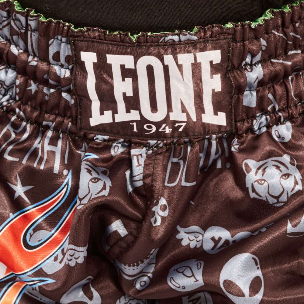 Calções de criança kick-thai Leone Flames ABJ20 - Image 4
