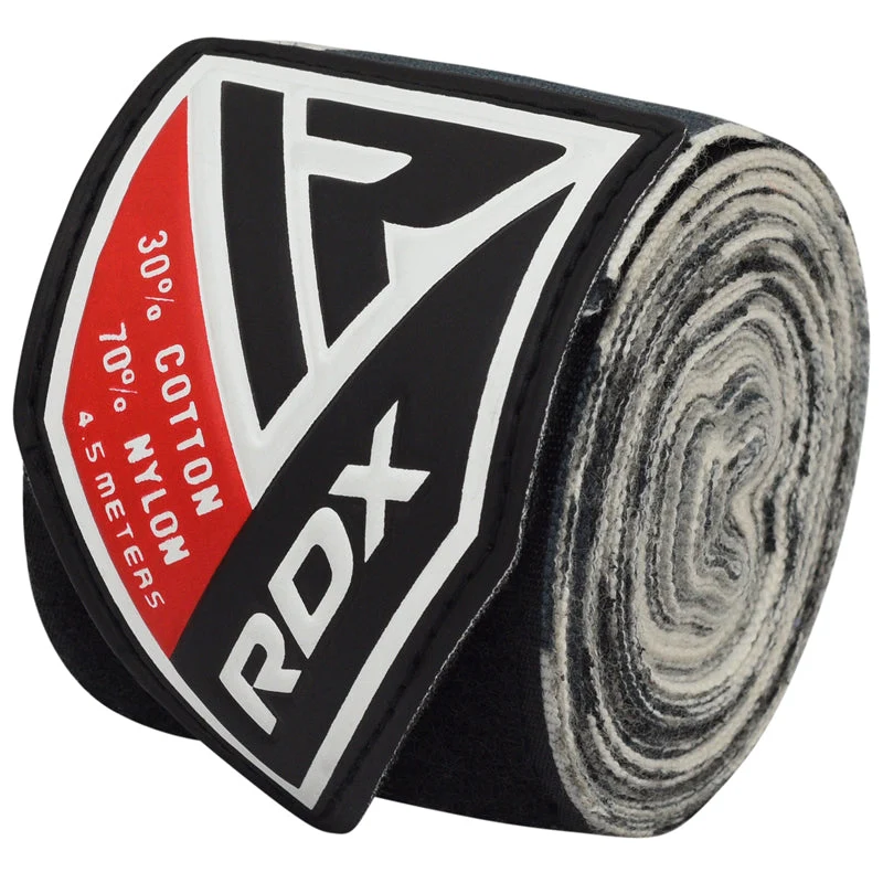 RDX Negro 4.5m Fitas de Boxe Cinzento Poliéster - Image 7