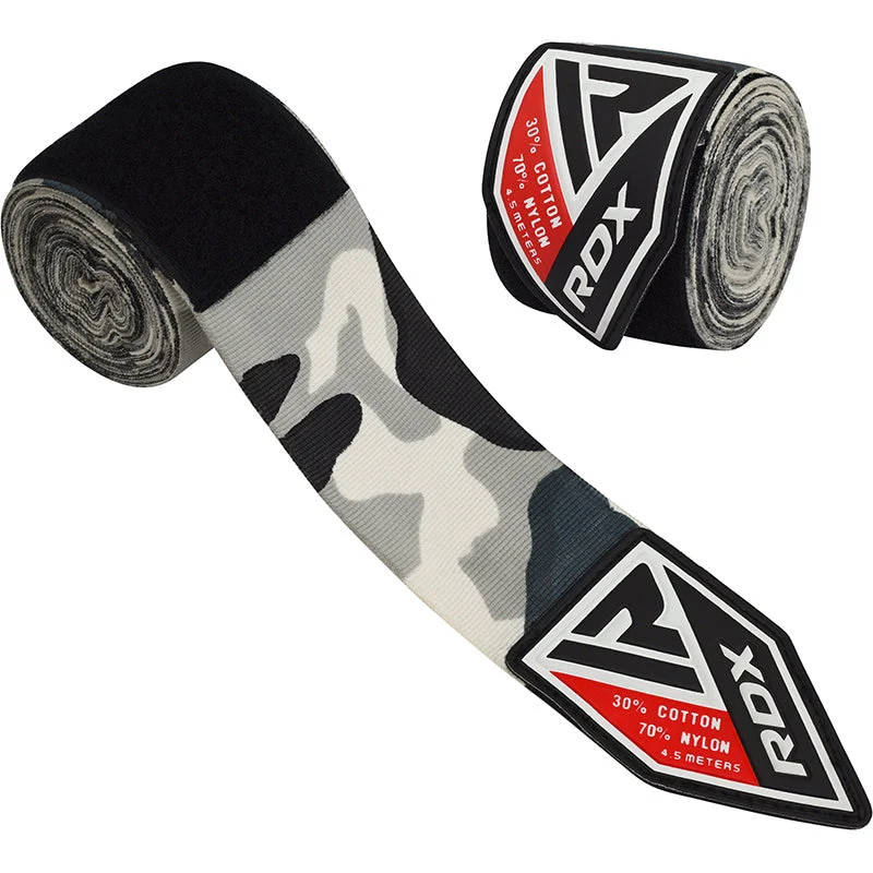 RDX Negro 4.5m Fitas de Boxe Cinzento Poliéster