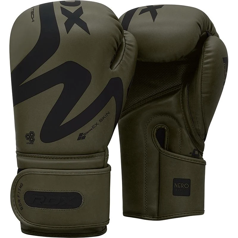 Luvas de boxe RDX F15 Nero Matte Green