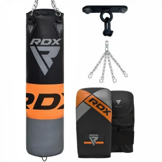 RDX F12 Saco de pancada com luvas e Gancho de Teto