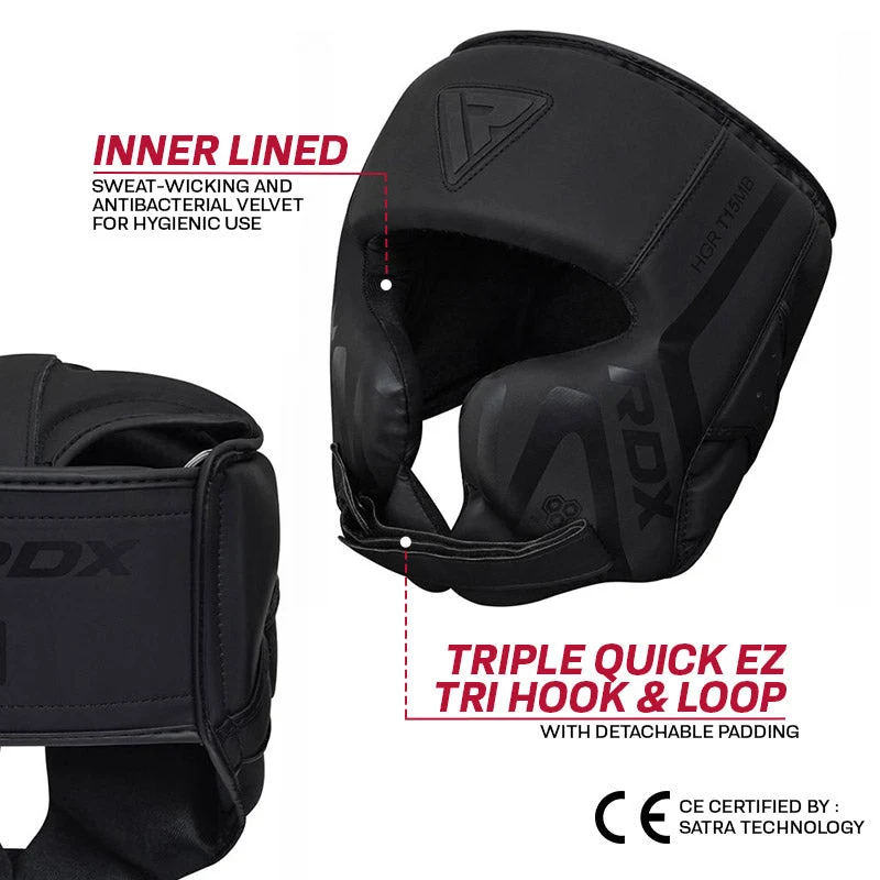 RDX T15 Noir Preto Protetor Cabeca - Image 4
