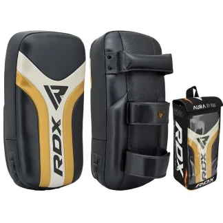RDX T17 Aura  Escudo Muay Thai Dourado Couro vegano