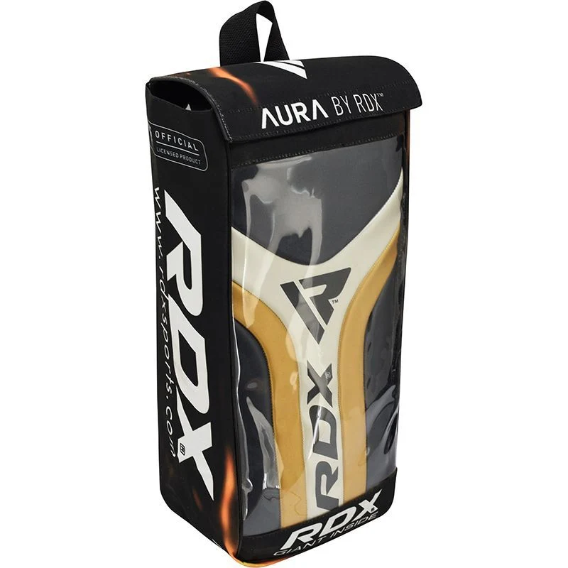 RDX T17 Aura Escudo Muay Thai Dourado Couro vegano - Image 7